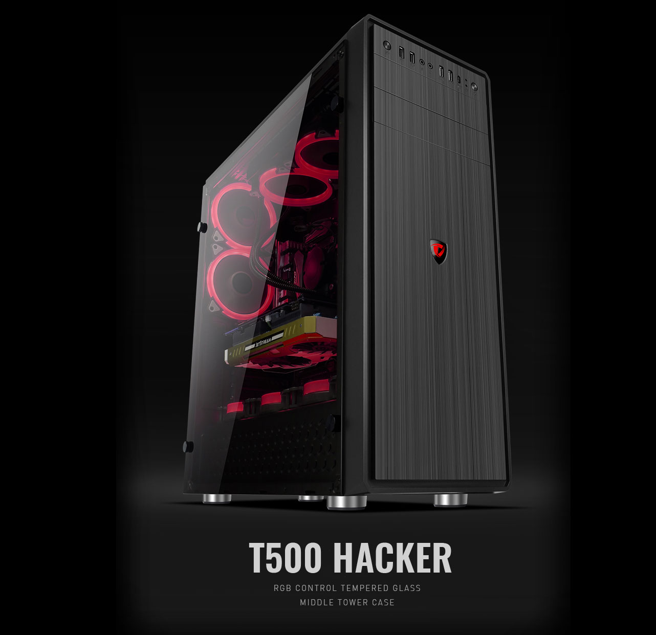 کیس کامپیوتر مسترتک Master Tech T500 HACKER