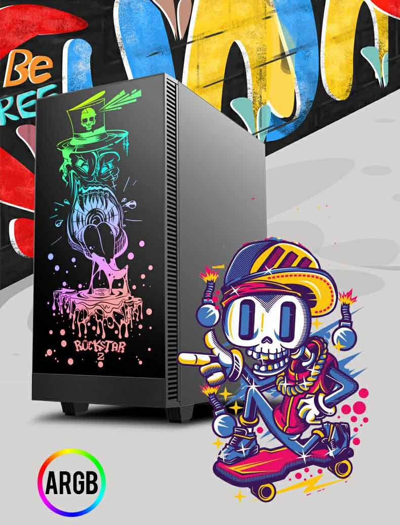 کیس گیمینگ گیم مکس GAMEMAX Rockstar 2 رنگ مشکی