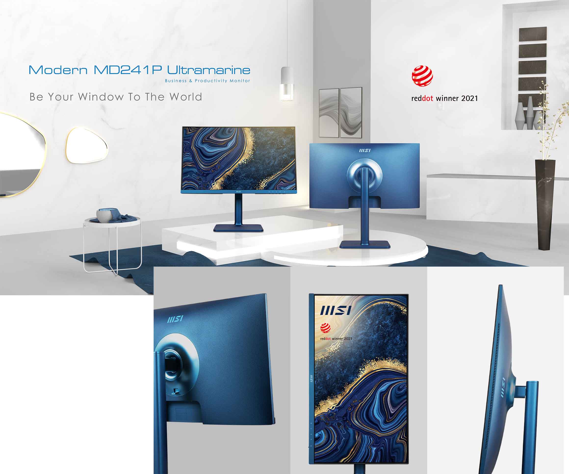 مانیتور ام اس آی MSI Modern MD241P Ultra Marine مانیتور ام اس آی MSI Modern MD241P Ultra Marine