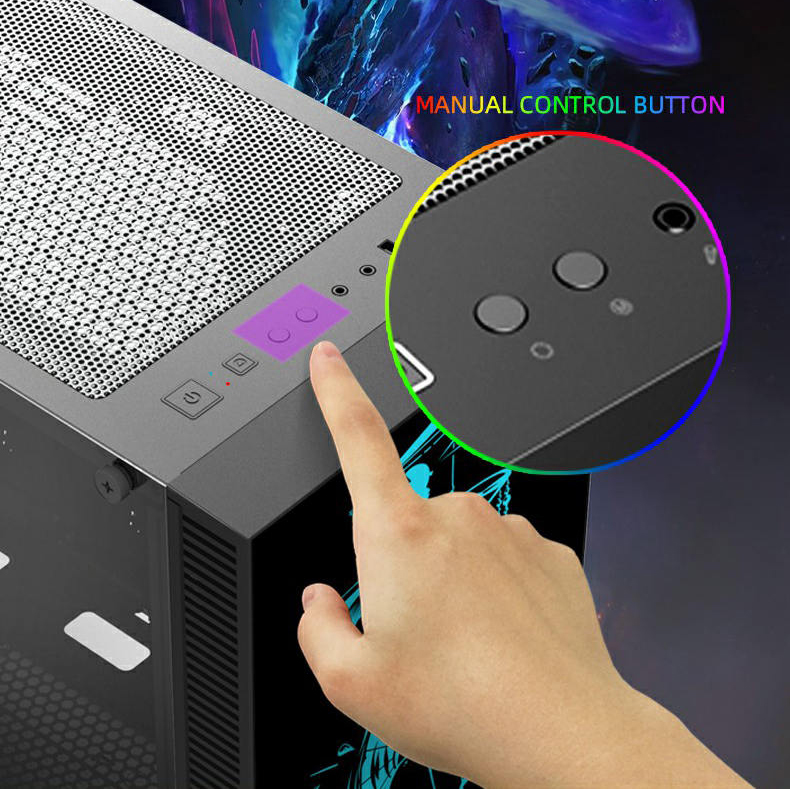کیس گیمینگ گیم مکس GAMEMAX Rockstar 2 رنگ مشکی