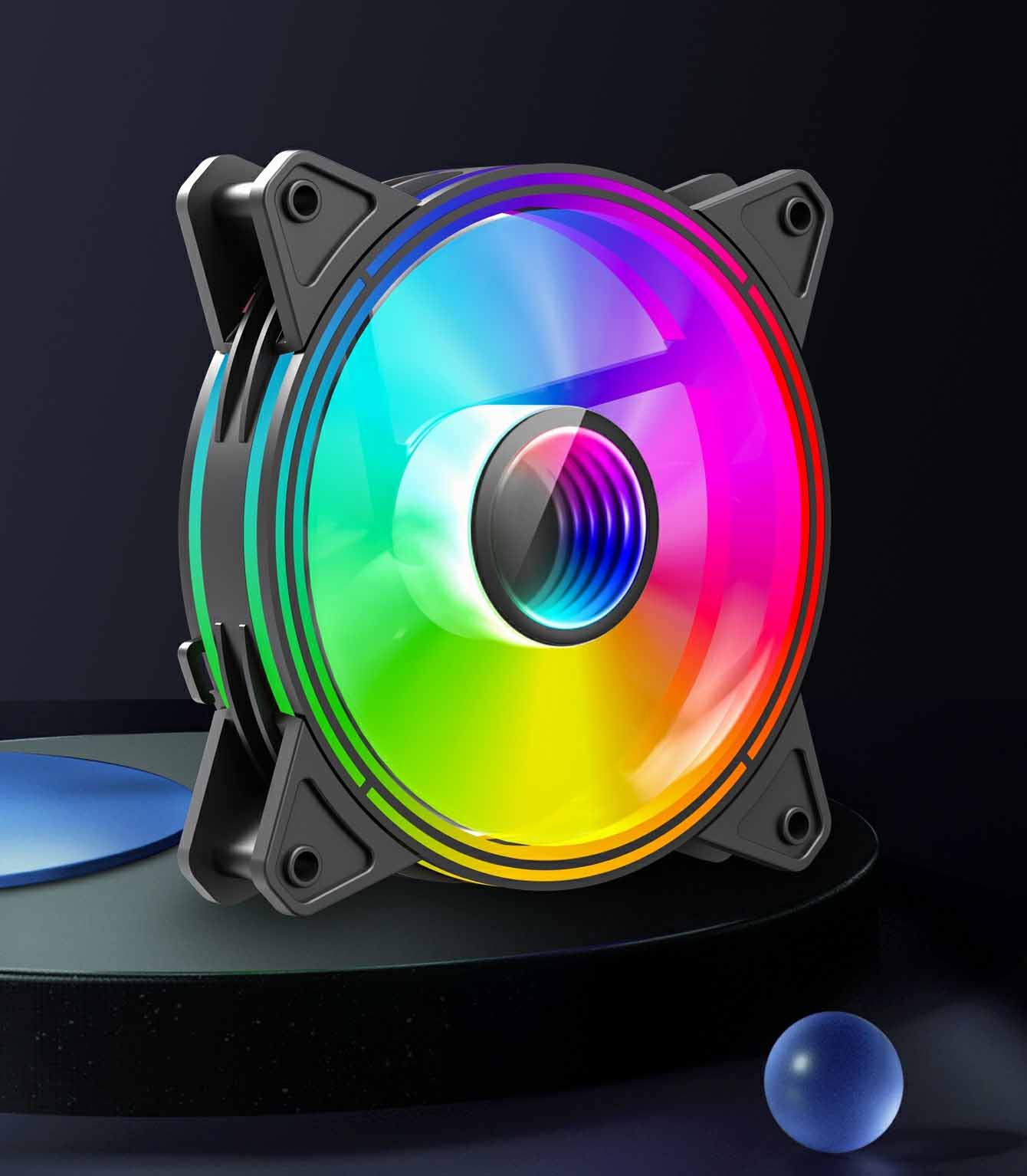 فن کیس گیم مکس GAMEMAX FN 12Rainbow Q Infinity