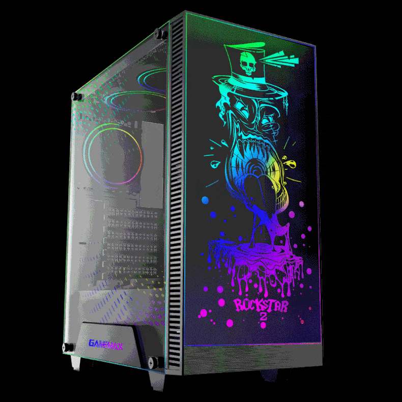 کیس گیمینگ گیم مکس GAMEMAX Rockstar 2 رنگ مشکی