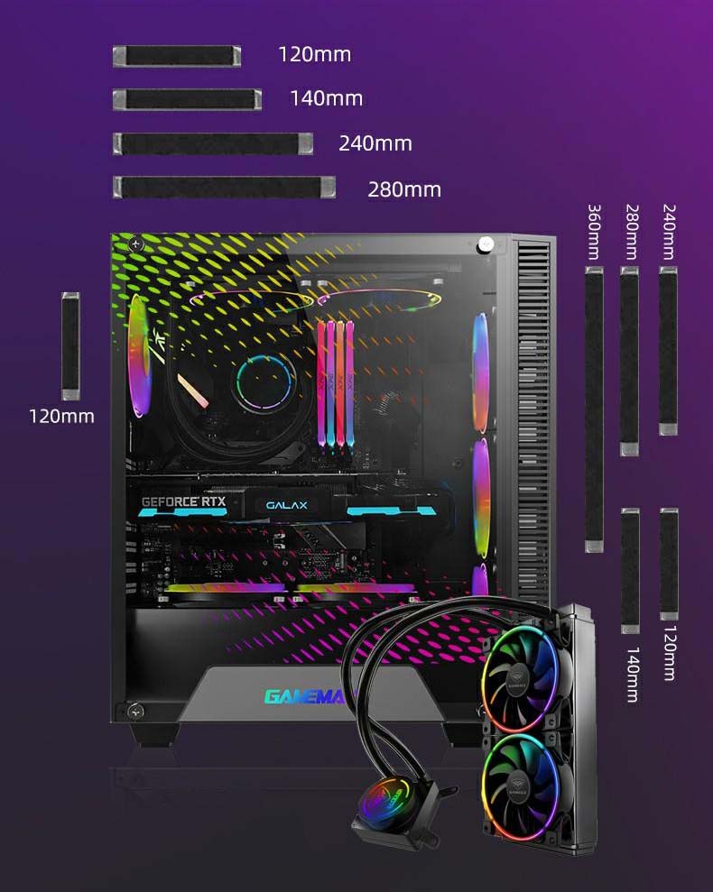 کیس گیمینگ گیم مکس GAMEMAX Rockstar 2 رنگ مشکی