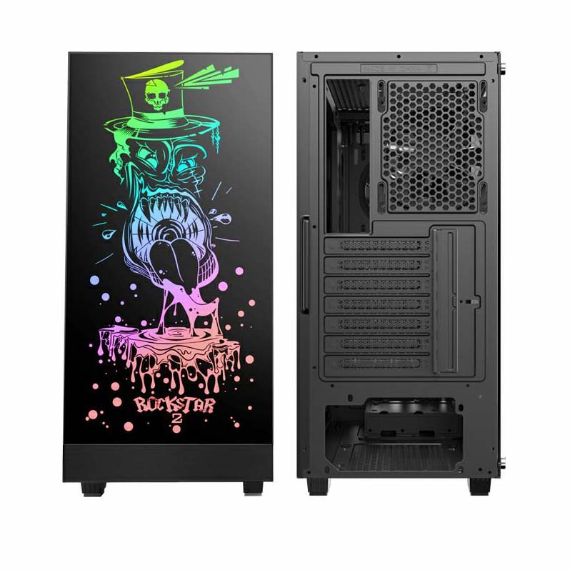 کیس گیمینگ گیم مکس GAMEMAX Rockstar 2 رنگ مشکی