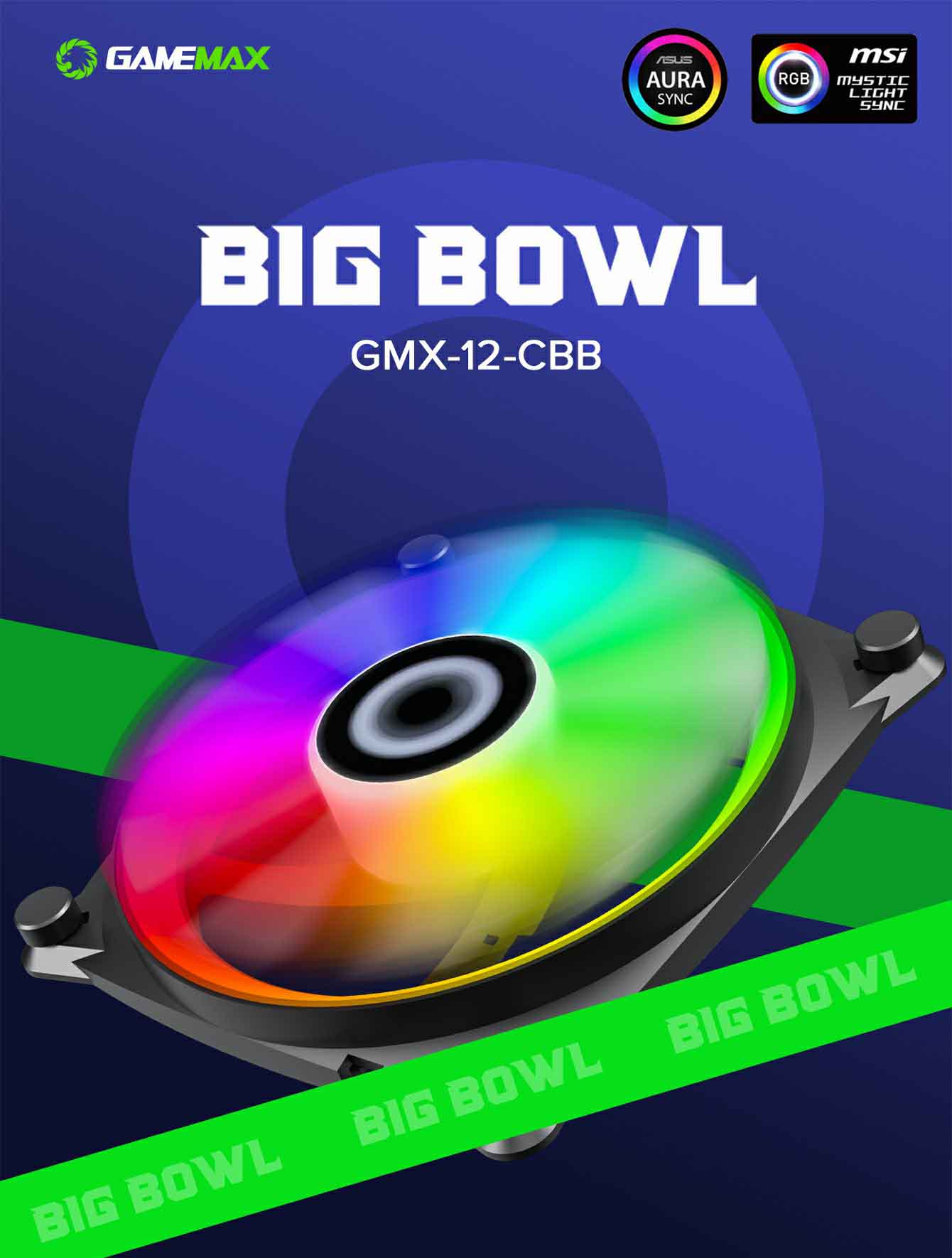 فن کیس گیم مکس GAMEMAX GMX-12-CBB