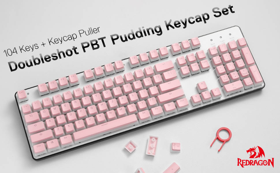 سر كليد هاي كيبورد گيمينگ ردراگون مدل Redragon A130 صورتي سر كليد هاي كيبورد گيمينگ ردراگون مدل Redragon A130 صورتي