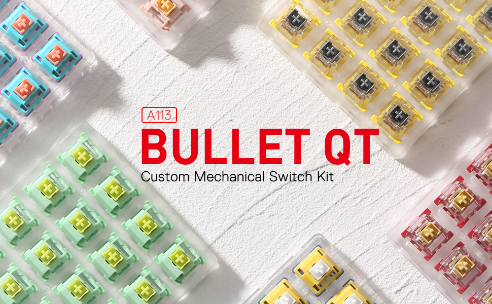سوئیچ مکانیکی گيمينگ ردراگون مدل Redragon A113 Bullet-QT سوئیچ مکانیکی گيمينگ ردراگون مدل Redragon A113 Bullet-QT