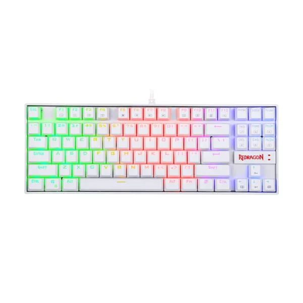 کیبورد گیمینگ ردراگون مدل Redragon Kumara K552 Pro White (سوئیچ آبی)