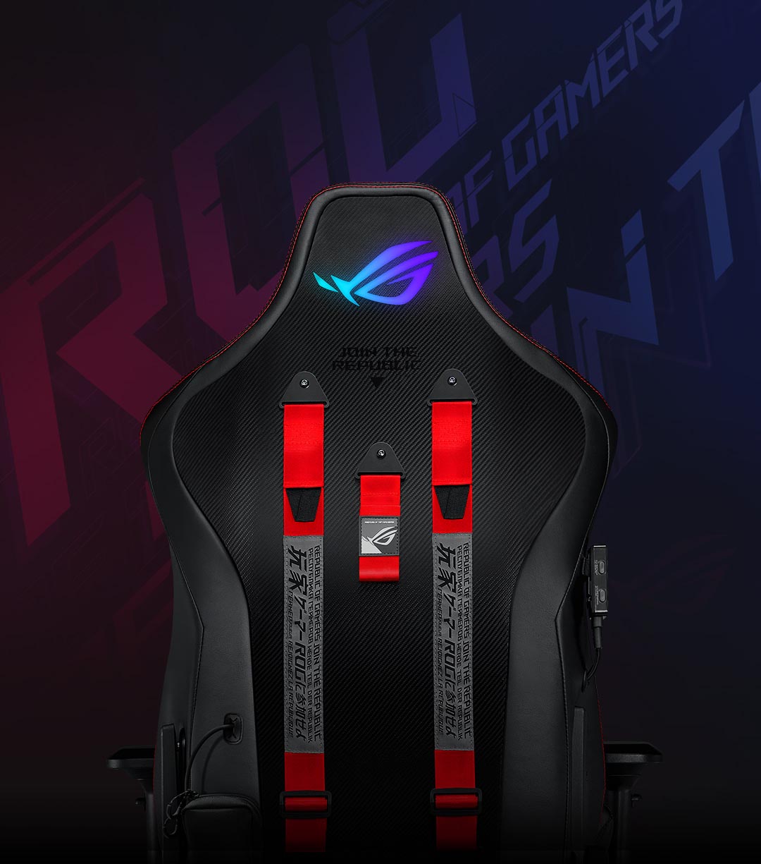 صندلی گیمینگ ایسوس روگ ROG Chariot SL300C RGB Black