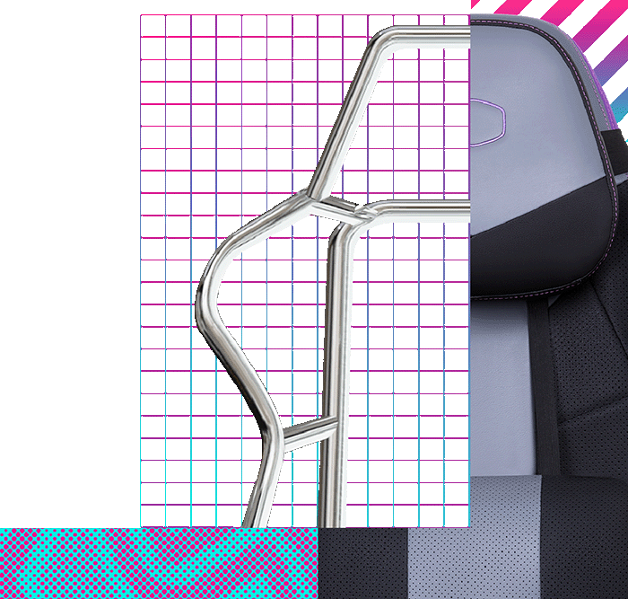 صندلی گیمینگ کولرمستر CoolerMaster Caliber R3 رنگ بنفش خاکستری