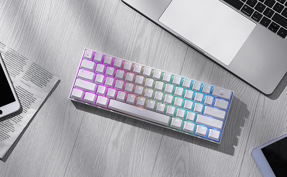 کیبورد گیمینگ ردراگون REDRAGON DRACONIC ELITE K530 PRO (رنگ سفید)