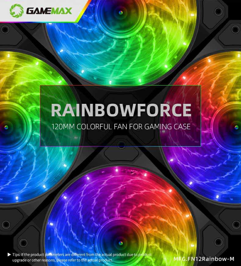 فن کیس گیم مکس مدل GAMEMAX FN 12Rainbow M