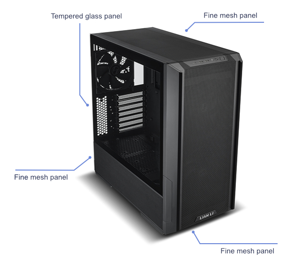 کیس گیمینگ لیان لی Lian Li Lancool 216 رنگ مشکی