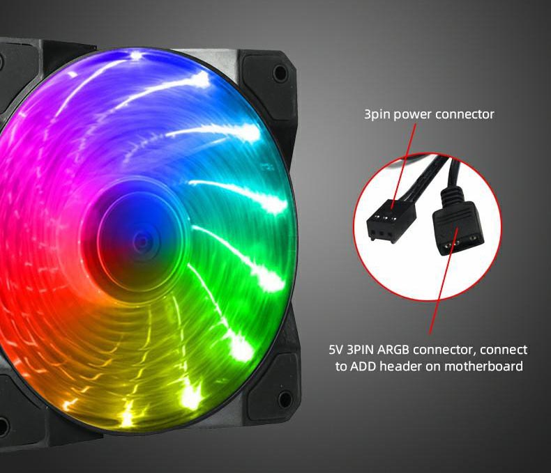 فن کیس گیم مکس مدل GAMEMAX FN 12Rainbow M