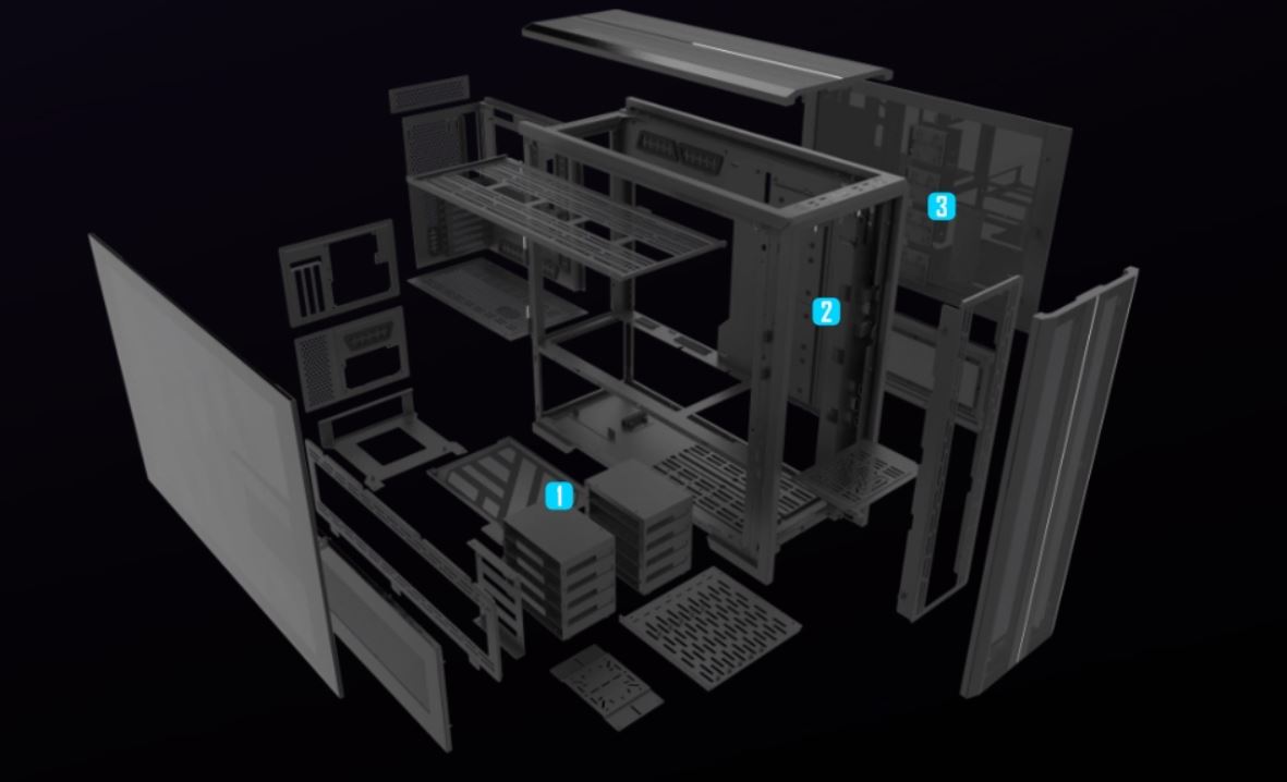 کیس گیمینگ لیان لی Lian Li V3000 رنگ مشکی
