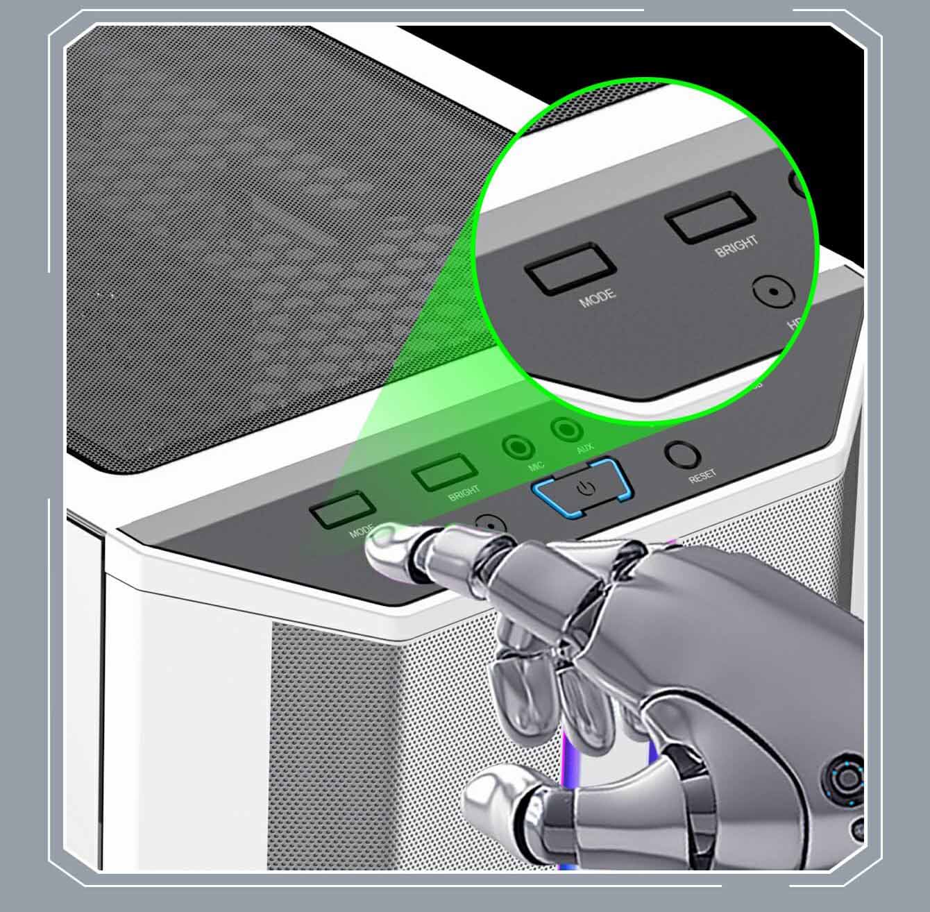 کیس گیمینگ گیم مکس GAMEMAX Poecision رنگ سفید