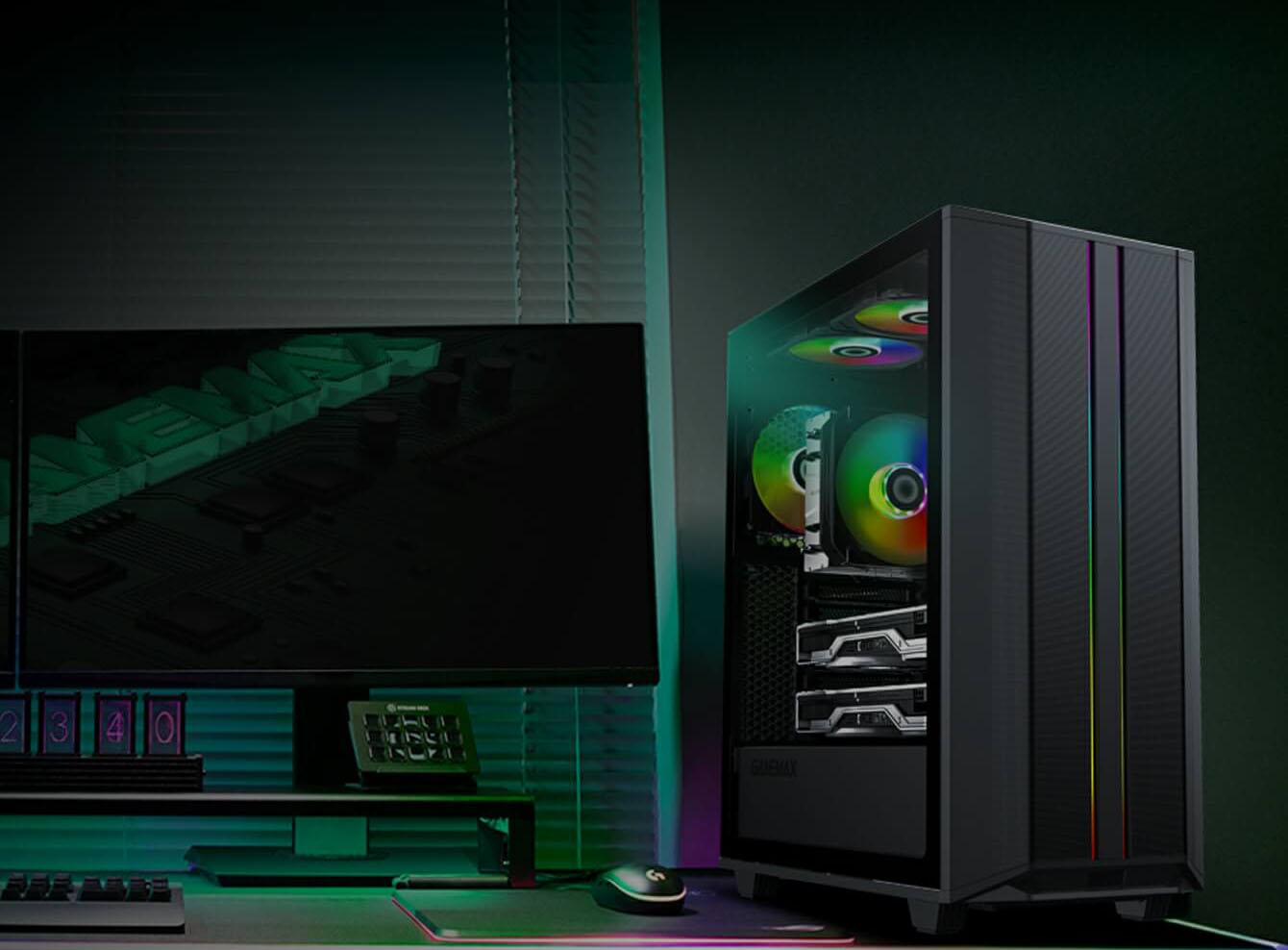 کیس گیمینگ گیم مکس GAMEMAX Poecision رنگ مشکی