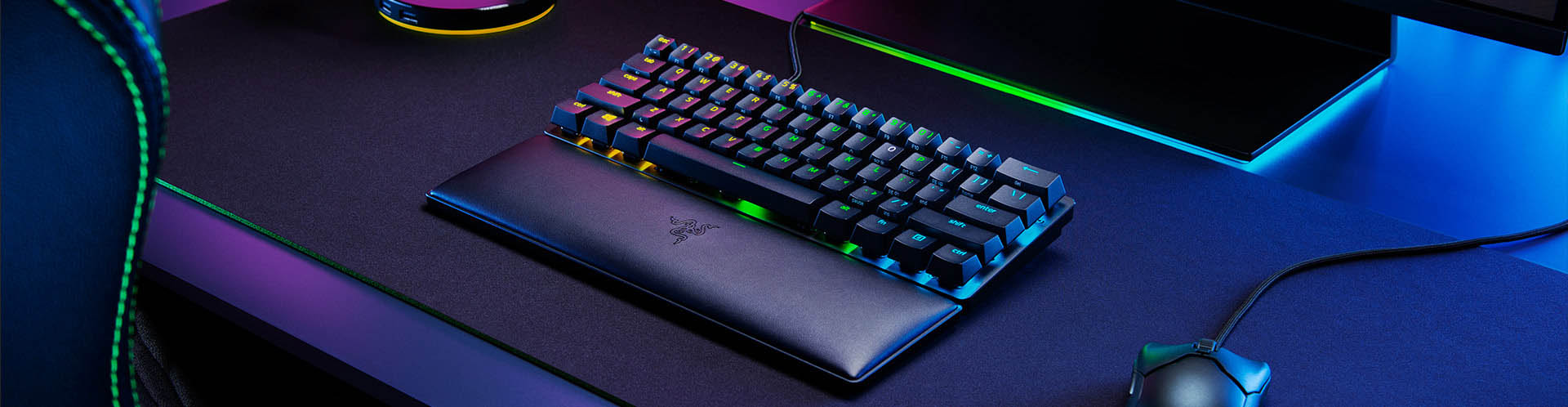 پد کیبورد ریزر مدل Razer Ergonomic Wrist Rest for Tenkeyless Keyboards