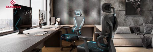 صندلی گیمینگ ایروکا سری نورن مدل Eureka Norn Blue
