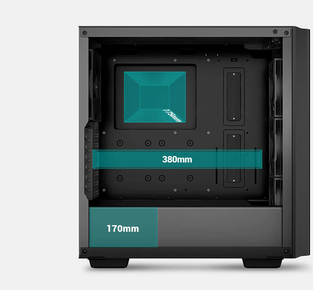 کیس گیمینگ دیپ کول مدل DeepCool CG540 Black