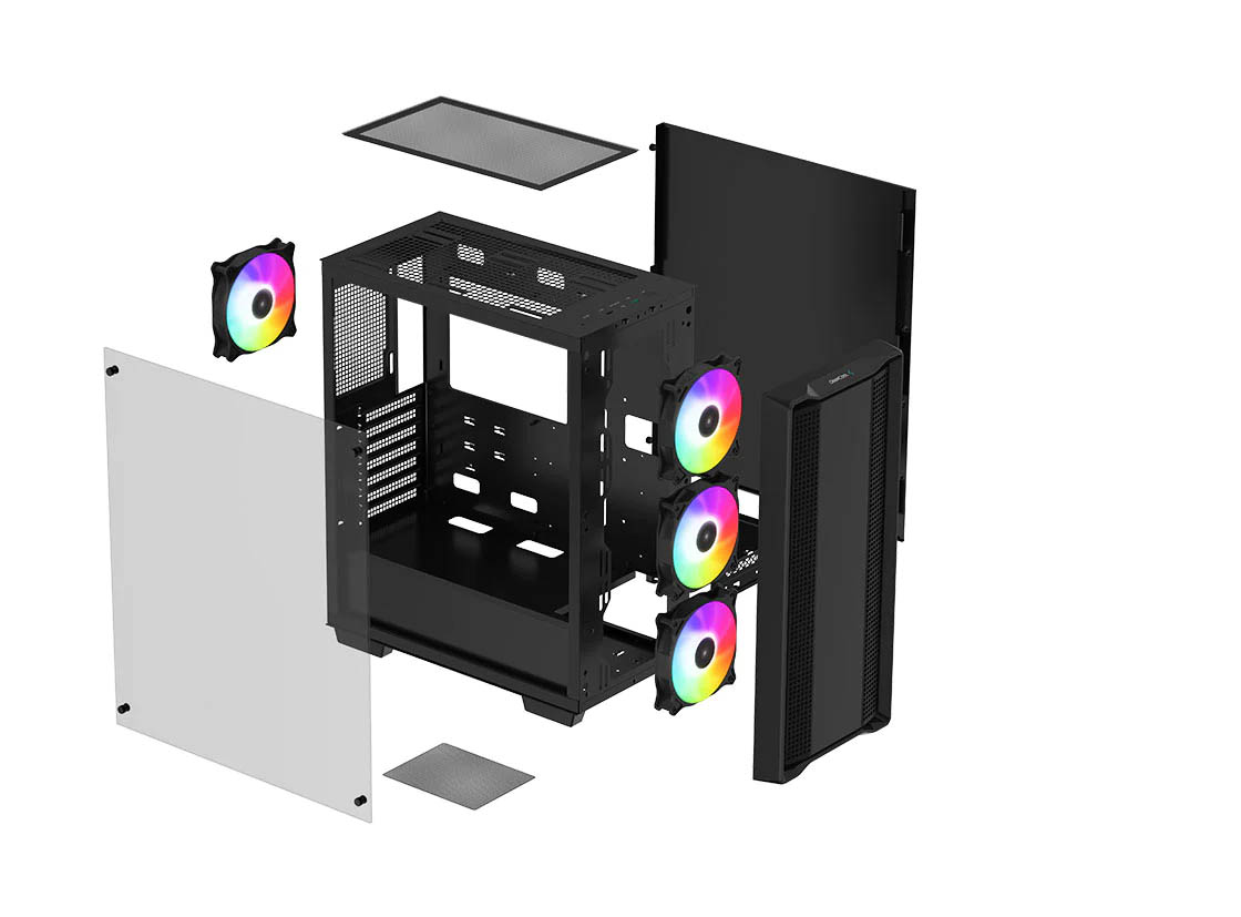 کیس گیمینگ دیپ کول مدل DeepCool CC560 ARGB Black