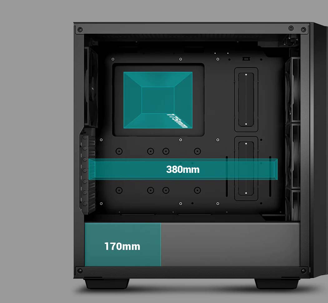 کیس گیمینگ دیپ کول مدل DeepCool CG560 Black