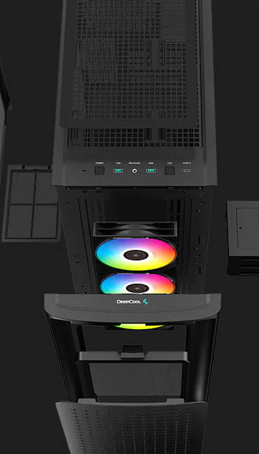 کیس گیمینگ دیپ کول مدل DeepCool CK560 Black