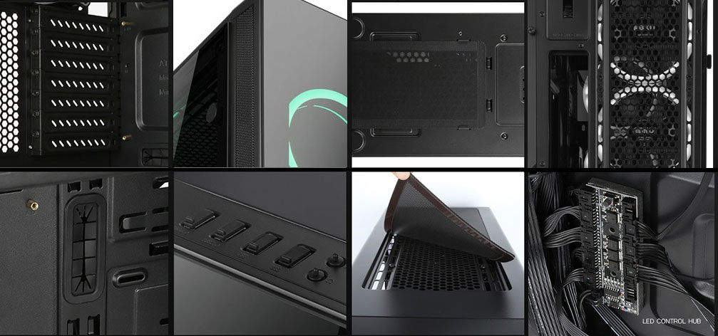 کیس کامپیوتر مسترتک گیمینگ Master Tech T500 X Gaming