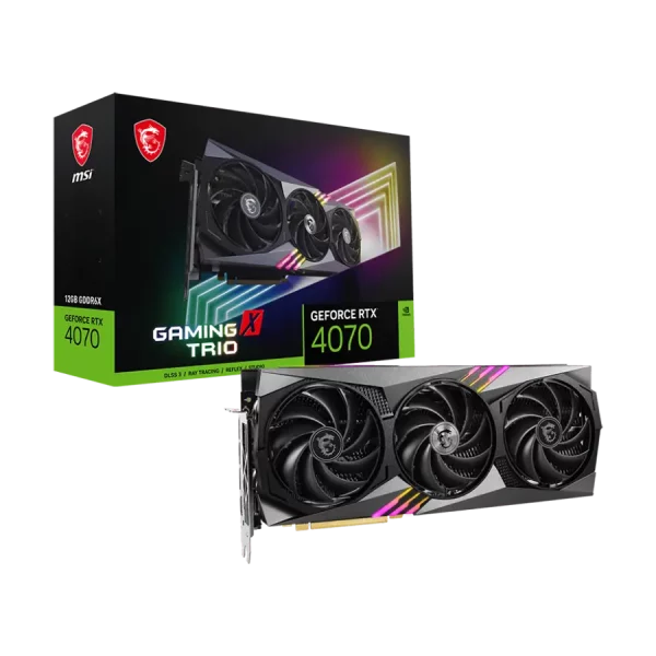 کارت گرافیک ام اس ای مدل MSI GeForce RTX 4070 GAMING X TRIO 12G