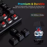 کیبورد گیمینگ ردراگون Redragon Keyboard Ryze Pro K633RGB