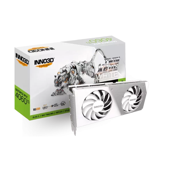 کارت گرافیک اينو تري دي مدل INNO3D GEFORCE RTX 4060 Ti 16GB X2 OC WHITE