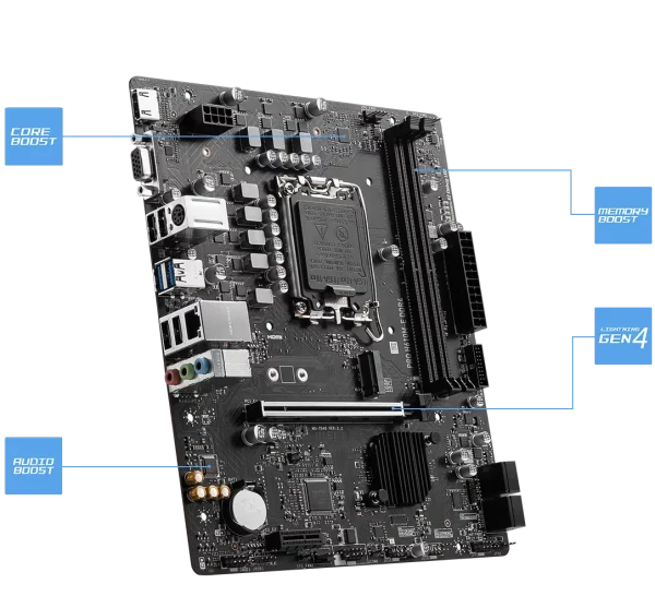 مادربرد ام اس ای مدل PRO H610M-E DDR4 DDR4