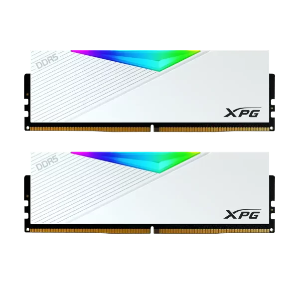 حافظه رم دسکتاپ دو کاناله XPG مدل LANCER RGB DDR5 5200 سفید