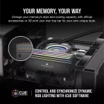 حافظه رم دسکتاپ دو کاناله Corsair مدل DOMINATOR TITANIUM RGB 32GB (2x16GB) DDR5 6600MHz C32