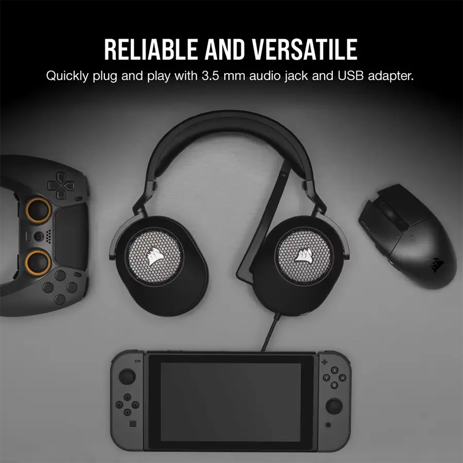هدست گیمینگ کورس ایر مدل Corsair HS65 SURROUND Carbon