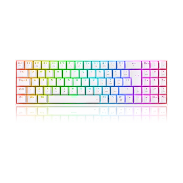کیبورد گیمینگ ردراگون Redragon Zed Pro K627P White سفید سوییچ قرمز