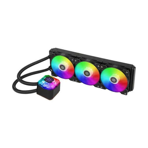 فن خنک کننده CPU سیلور استون مدل SilverStone IceGem 360 ARGB Black