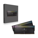 حافظه رم دسکتاپ دو کاناله Corsair مدل DOMINATOR TITANIUM RGB 32GB (2x16GB) DDR5 6600MHz C32