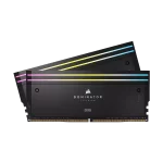 حافظه رم دسکتاپ دو کاناله Corsair مدل DOMINATOR TITANIUM RGB 32GB (2x16GB) DDR5 6600MHz C32