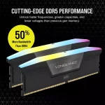 حافظه رم دسکتاپ دو کاناله Corsair مدل VENGEANCE 32GB (2x16GB) DDR5 DRAM 6200MT/s CL36 Memory Kit Black