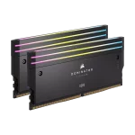 حافظه رم دسکتاپ دو کاناله Corsair مدل DOMINATOR TITANIUM RGB 32GB (2x16GB) DDR5 6600MHz C32