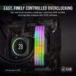 حافظه رم دسکتاپ دو کاناله Corsair مدل VENGEANCE 32GB (2x16GB) DDR5 DRAM 6200MT/s CL36 Memory Kit Black
