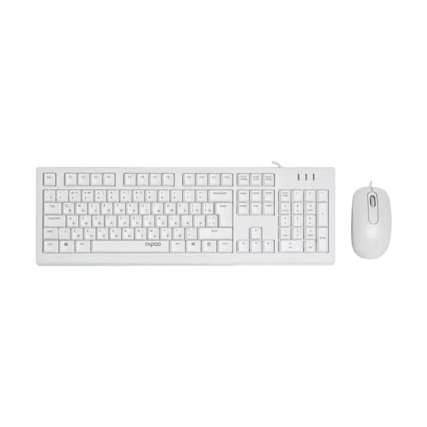 باندل موس و کیبورد رپو Rapoo X120 PRO سفید
