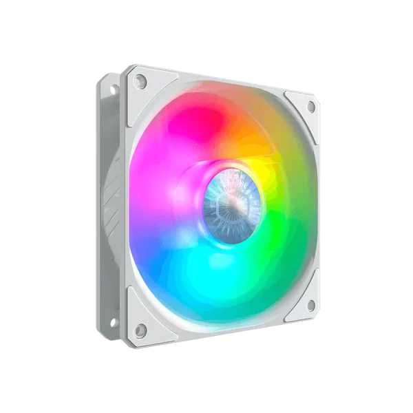 فن کیس کولر مستر COOLERMASTER SICKLEFLOW 120 ARGB White