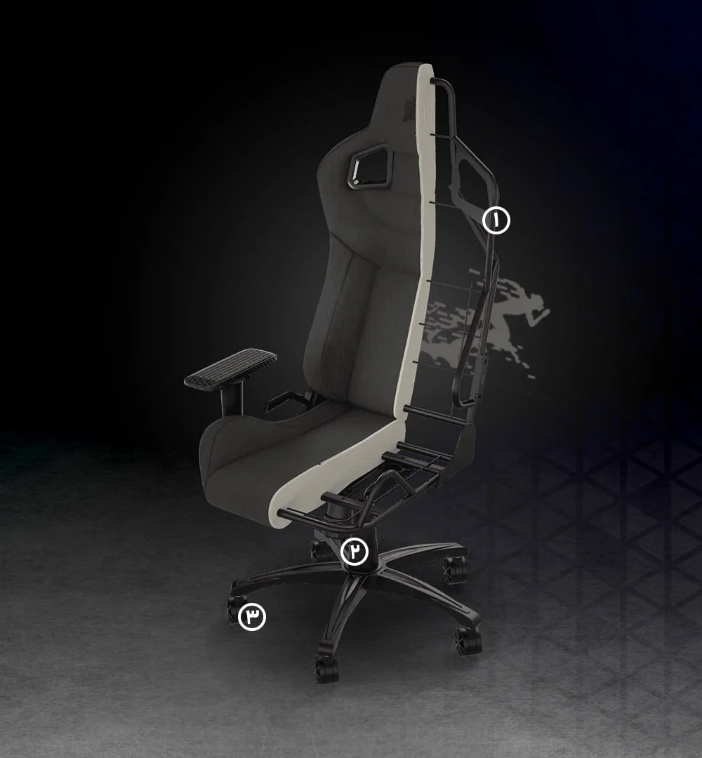 صندلی گیمینگ کورسیر Corsair T3 RUSH Fabric