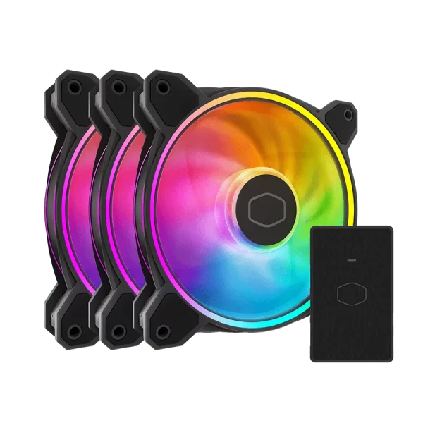 فن کیس کولر مستر MASTERFAN MF120 HALO2 3IN1 Black فروشگاه گیمینگ تکاف