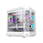 خرید کیس گیمینگ گیم مکس GAMEMAX HYPE White سفید فروشگاه گیمینگ تکاف