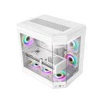 خرید کیس گیمینگ گیم مکس GAMEMAX HYPE White سفید فروشگاه گیمینگ تکاف