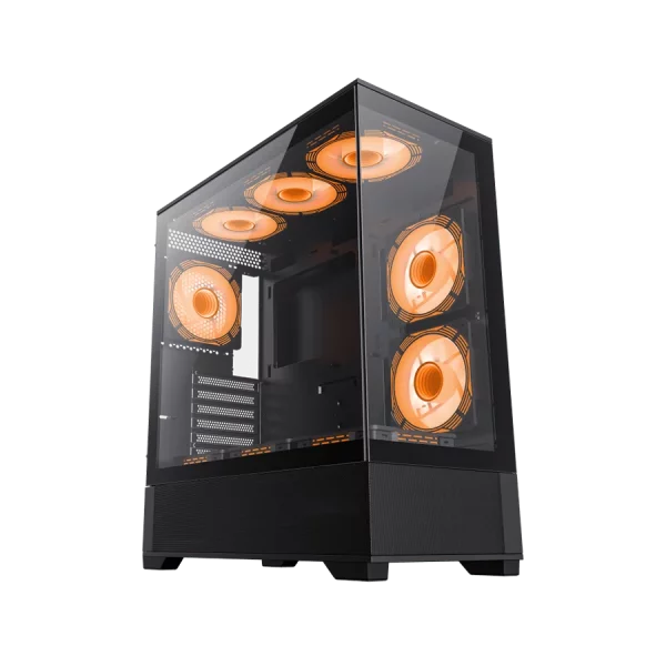خرید کیس گیمینگ گیم مکس GAMEMAX VISTA Black مشکی فروشگاه گیمینگ تکاف