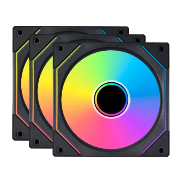 فن کیس لیان لی UNI Fan SL120 INFINITY Black بسته 3 عددی